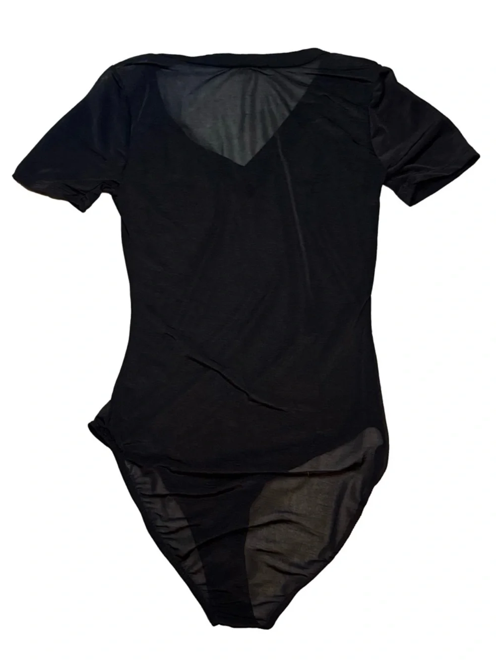Urban Outfitters Sheer Mesh Black V-Neck Bodysuit NWOT Small - Picture 8 of 8